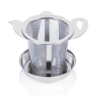 Tea filter with saucer/lid